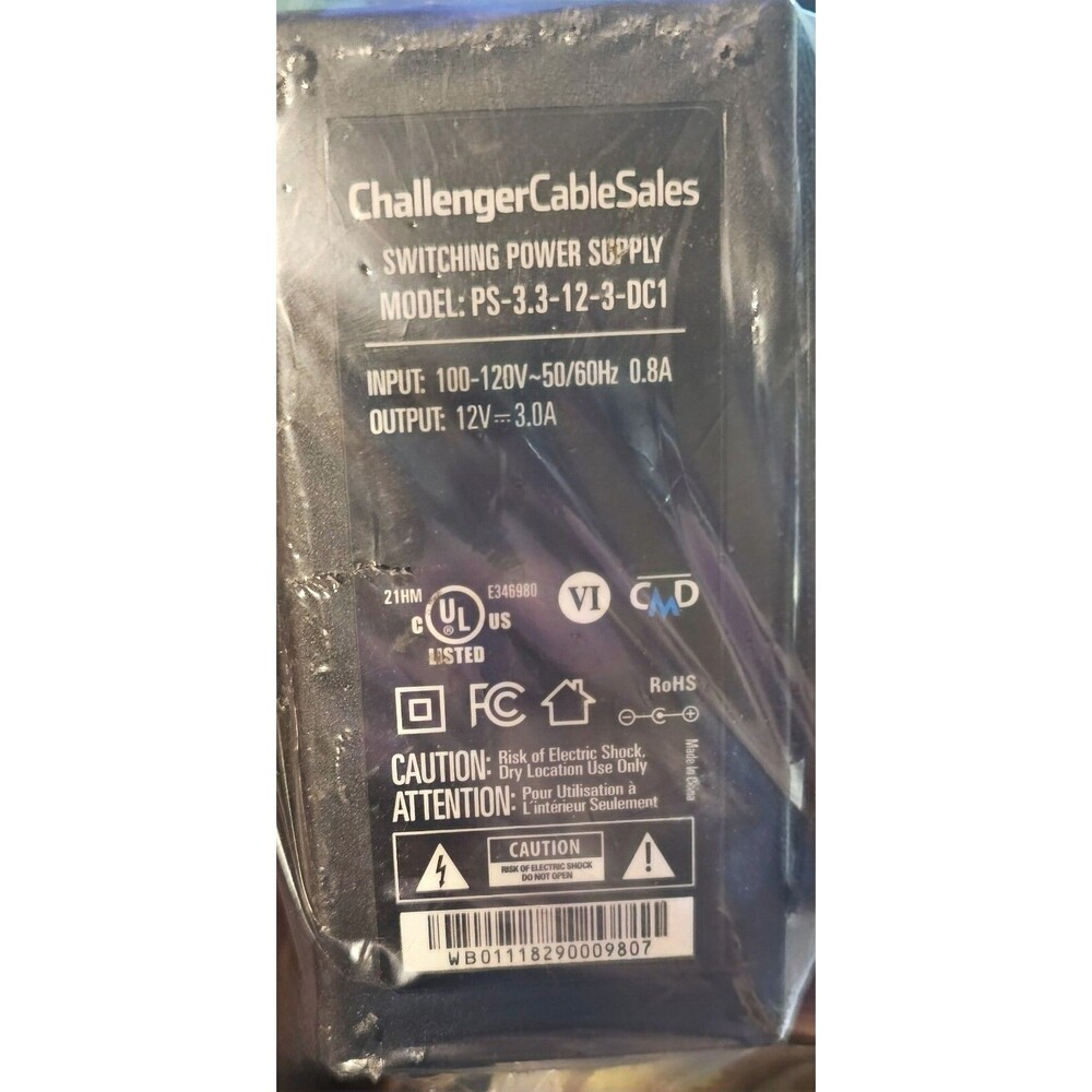 Challenger Cable  100/200 Series STB Power Supply- PS-3.3-12-3-DC1